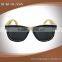 Bamboo Frame Eyewear Box Sunglasses With Mirror Lenses