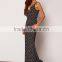 clothing factory fashion sexy low neckline polka dot jumpsuits and one piece for women 2016
