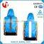 high visibility reflective bagpack with attached hood for safety protection and rainproof