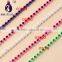 gold rhinestone trim,Plastic rhinestone banding ss8