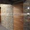 cheap and popular Chinese brown slate stone wall tile