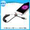 Factory offer flexible spring coiled cord mfi usb cable for smartphones