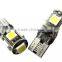 White Canbus Error Free Car T10 LED 5-smd Wedge Light Bulb W5W 194 168 2825