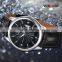 WEIDE 2015 Fashion Clock Luxury Sports Watches Leather Gentlemen Man Quartz Watch