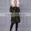 Janefur European Fashion Adults Fur Parka With Faux Fur Lining Real Raccoon Fur Hooded