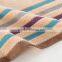 Pure Cotton Plain Color with classcal stripe patten towel