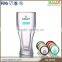 Christmas multicolour insulated plastic beer mug with straw