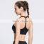 ladies sexy black net bra sets hot sale gym fitness exercise bra