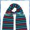 2014 best selling boys stripe knitted hat scarf and gloves