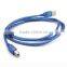 Wholesale transparent Blue USB 2.0 Male A To Male B USB Printing Cable 0.5m