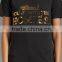 latest design women short sleeve 100% cotton black t-shirts (JX15803)