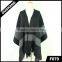 F079 Black Indoor Poncho Knitting Pattern Poncho Cape Poncho