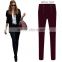 Hot 2015 new Lady Zip Pencil Pants Women High Waisted Slim Stretch Leggings Trousers