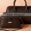 Designer quilted faux Leather Doctor Bag