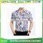 100% polyester sublimation printing shirts/solid color hawaiian men shirts