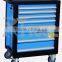 Workshop garage metal tool cabinet/tool trolley/ tool cart with handle and wheels