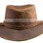Top COWBOY Suede Cowhide Leather TOPPER "Steampunk" COWBOY HAT