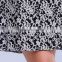 New summer 2016 nylon cotton floral lace sleeveless dress with lining