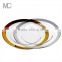Wholesale Unique Wedding and Rental Gold Silver Rimmed Glass Decoration Charger Plate