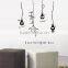Funky Lightbulbs Light Transfer Vinyl Art Wall Sticker Lamp