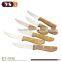7 pcs knife sets with block for kitchen