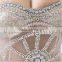 Wholesale Elegant Sleeveless Crystal Beaded Sexy See Through Evening Dress  Long Mermaid Sexy See Through Evening Dress