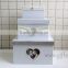 Luxury handmade card boxes for weddings with photo frame