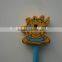 promotional cartoon wooden animal pencil with 2D top