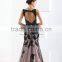 Superior Quality Stylish Sexy Black Sleeveless Wedding Gown Appliqued Fashion Ball Gown Wedding Dresses