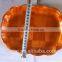Rectangular woven wooden plate and tray