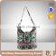 2721 Best sale ladies crochet flower-motived canvas handbags display girls hand bag