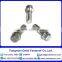 Hexagon head flange bolts , DIN933/931 H.D.G / Galvanized with black /yellow zinc plated/blue white