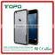 Fashion Slim Colorful soft TPU Frame Clear Case Transparent Hard PC frame Phone Back Cover For iPhone 6 6S Plus