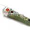 Green Aventurine Double Point Pencil Pendant With Chakra Cabs : chakra Point Gemstone Pendants