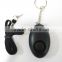 mini personal security alarm with keychain and light