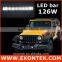 Top quality 12v led light bar 126w led offroad light 12" flood spot combo beam OEM available