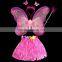 Costume props performance wear infant clothes dance butterfly wings hula skirt piece set