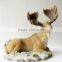 Resin Sitting Animal Deer Figurine for Home Decoration