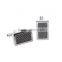 Fashion factory 316L stainless steel carbon fiber men cufflinks