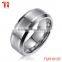 Fashion Jewelry Tungsten Ring Burshed Surface Center 8mm