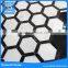 Black Hexagon white mosaic tile for kitchen backsplash