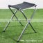Outdoor metal folding Stool camping chair with pvc fabric