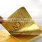 round gold foil label sticker