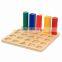 Ealy Education Montessori Wood Baby Toy Geometry Cylinder Ladder Block Puzzle