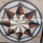 hot design flower pattern marble waterjet medallion