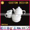 China factory wholesale custom ceramic porcelain Teapot Milk Jug Sugar Bowl Tea Set