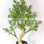 Artificial green potted trees