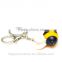 Custom bee cartoon key chain holder/keyholder