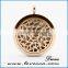 Guangzhou 30MM Round Locket Silver Essential Oils Perfume Diffuser Stainless Steel Aromatherapy Necklace