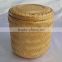 Bamboo weave casket funeral rattan basket design on sale